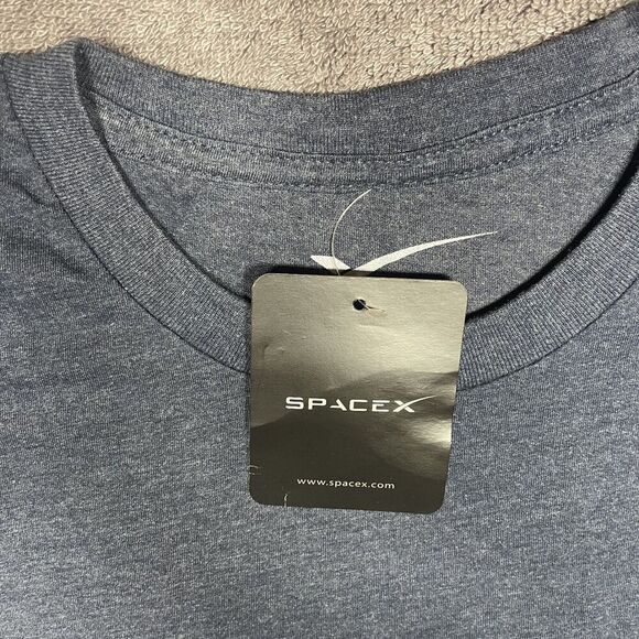NEW SpaceX The Falcon Has Landed 2015 Shamrock Elon Musk Mens Grey Shirt XXL - Picture 4 of 10